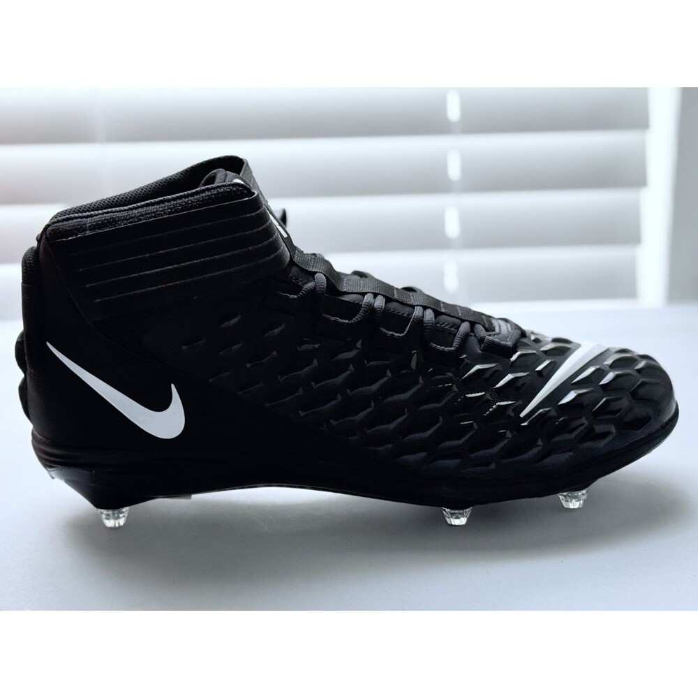 Size 15 Nike Force Savage Pro 2 Detachable Black Men Football Cleats BV3981-001